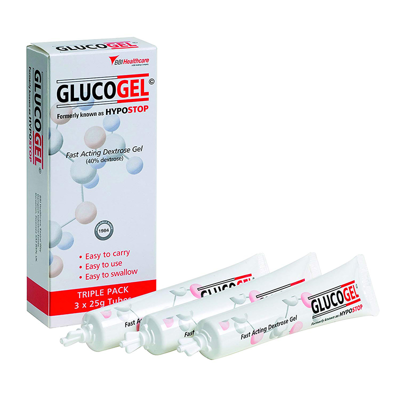 Glucogel Fast Acting Dextrose Gel - 3 x 25g Tubes